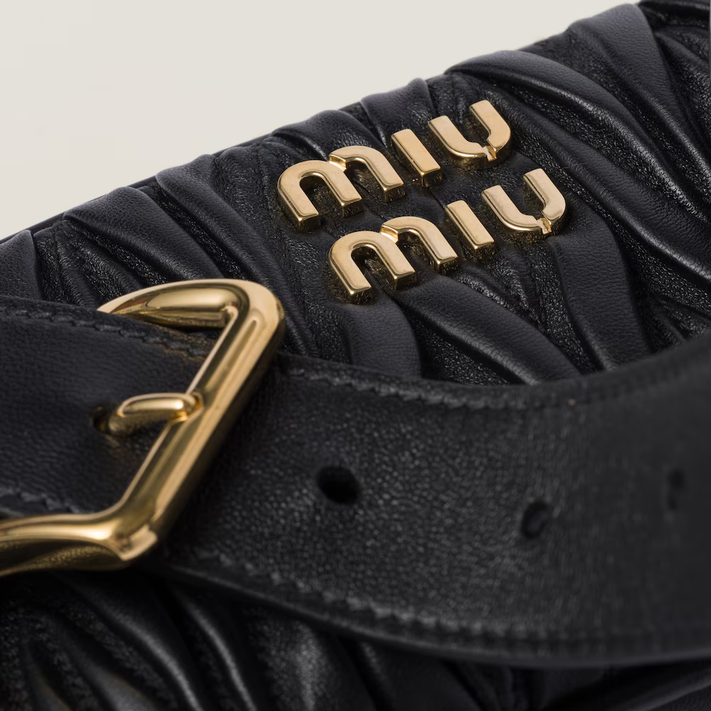 Matelassé nappa leather shoulder bag